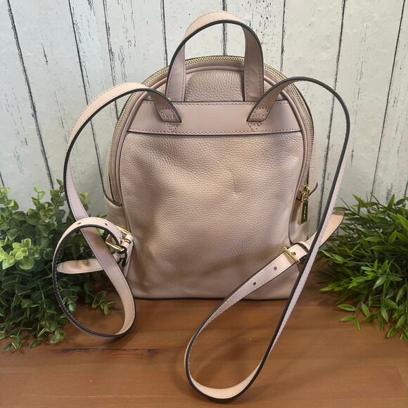 Michael Kors Brooklyn Medium Pebbled Leather Backpack - Picture 2 of 10